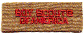 BOY SCOUTS OF AMERICA&nbsp; pocket strip, 1918-1919