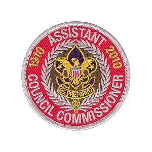 BSA INSIGNIA…UNIT COMMISSIONER BADGE…GAUZE BACK…1973 TO 1989