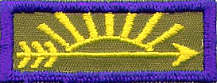 Arrow of Light Badge with Kaiki Background