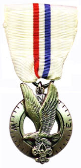 Type 2 Ribbon Length MB24-Boy Scout Explorer 1954-58 Silver Medal 