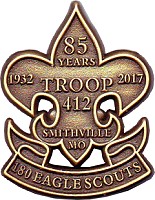 Troop 412 - 85 years - 180 Eagle Scouts